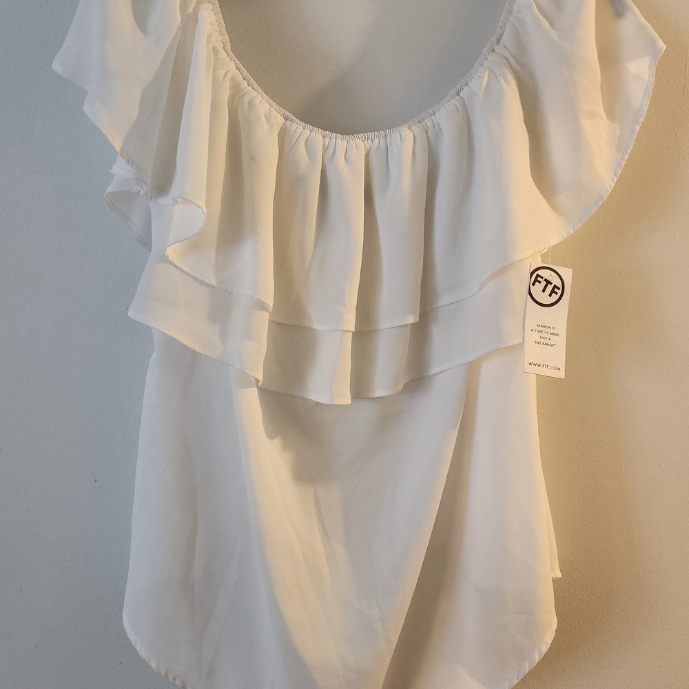 Fashion to Figure  Ruffled Sleeveless Blouse